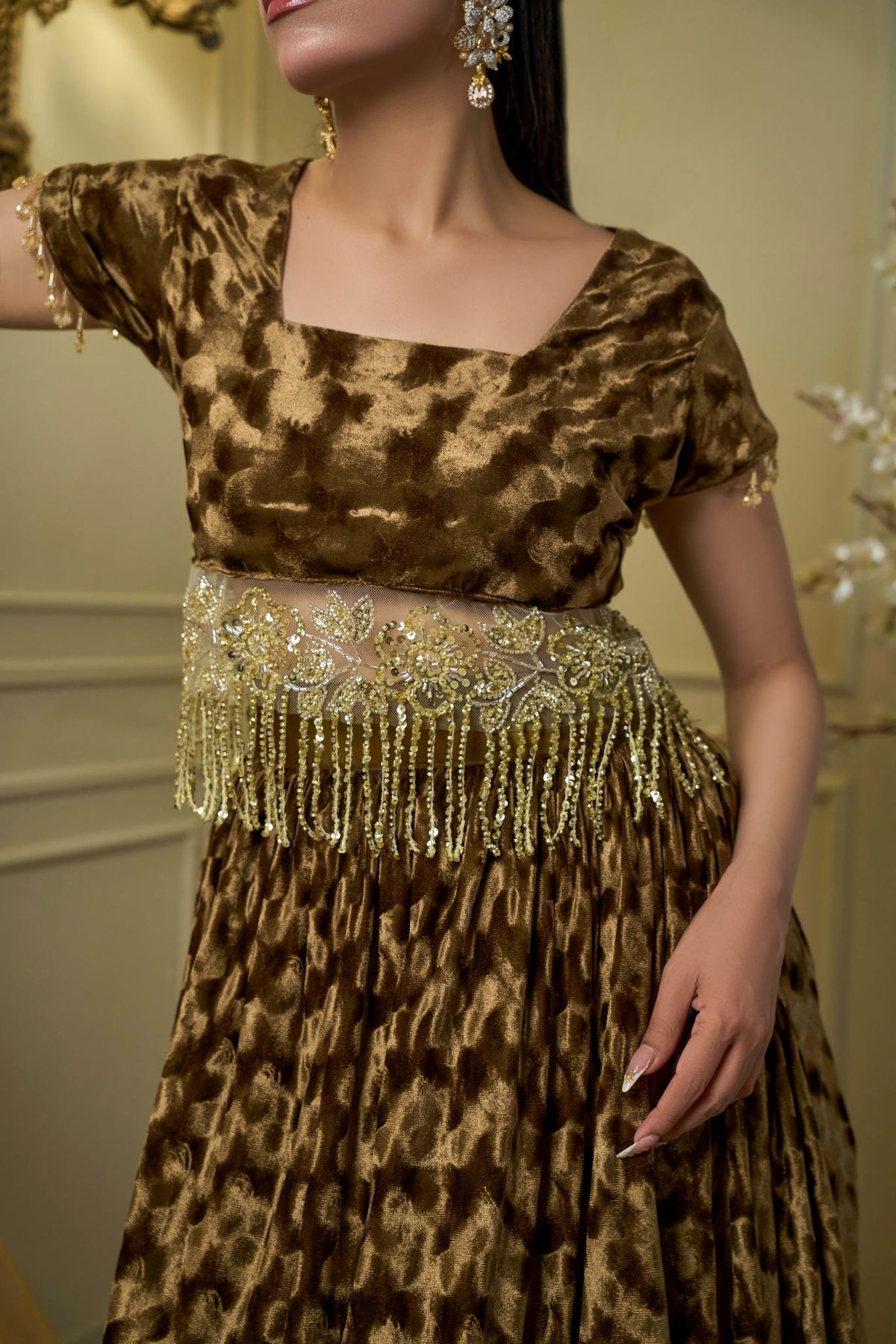 Royal Velvet Lehenga Choli Royal Aura — A Statement of Timeless Elegance ✨