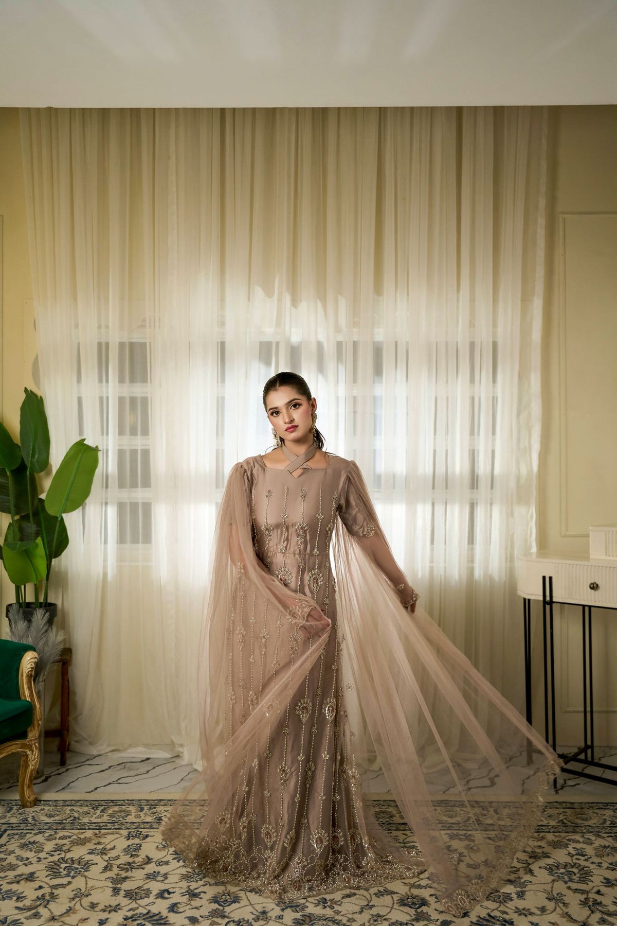Dayaa_r_Ishq Collection — Article No. 03 Arabic Elegance Maxi | No Dupatta