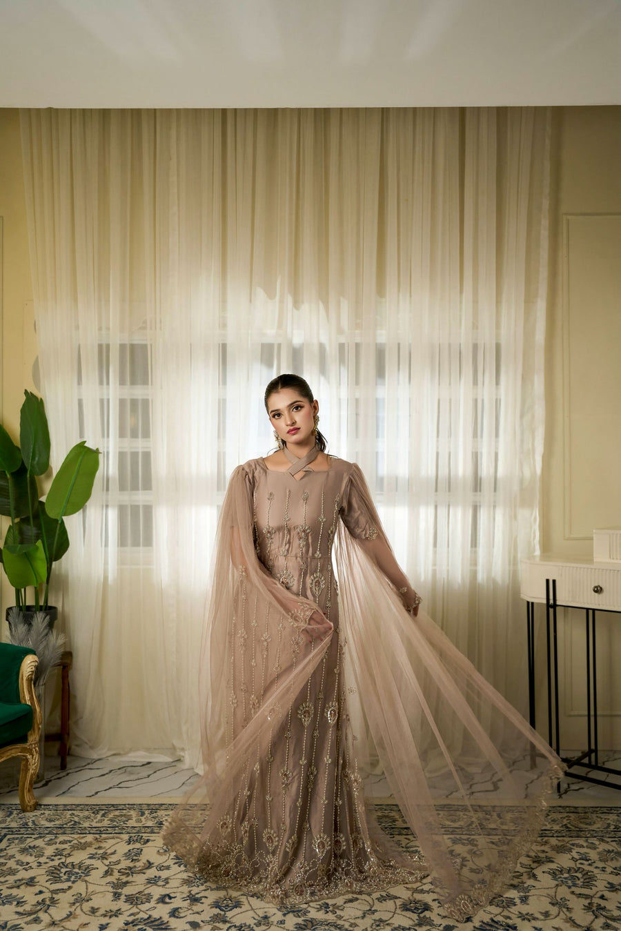 Dayaa_r_Ishq Collection — Article No. 03 Arabic Elegance Maxi | No Dupatta