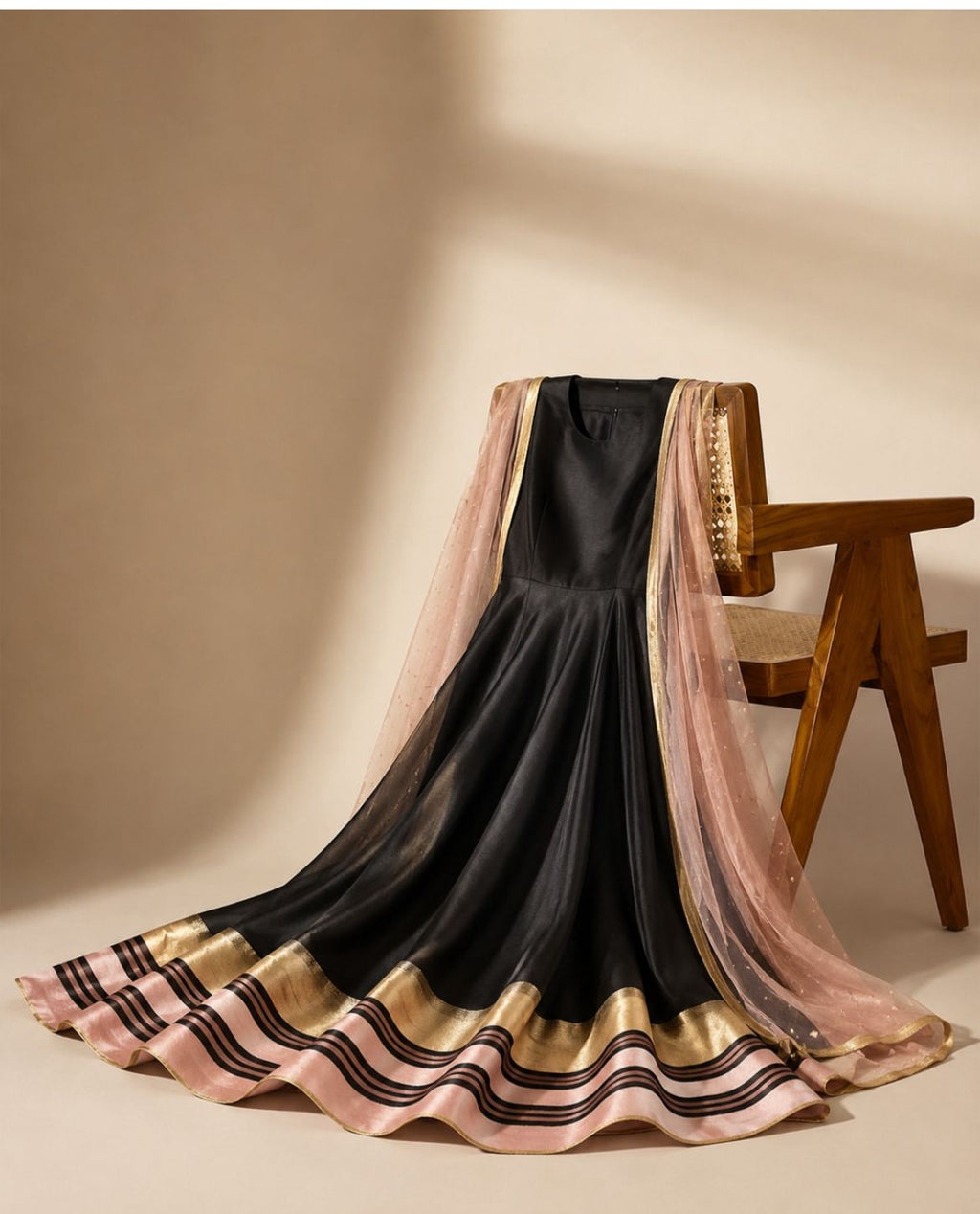 ## ✨ Haseena – 2 Piece Silk Dress