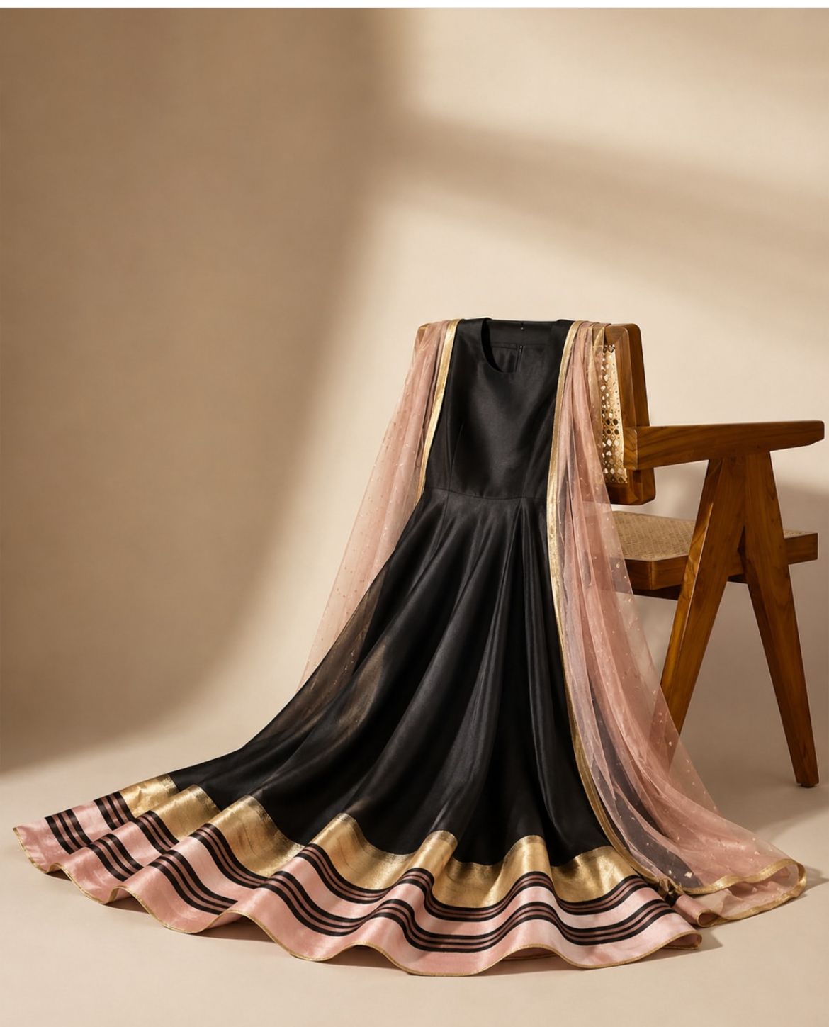 ## ✨ Haseena – 2 Piece Silk Dress